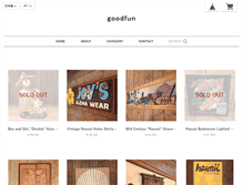 Tablet Screenshot of goodfun.jp